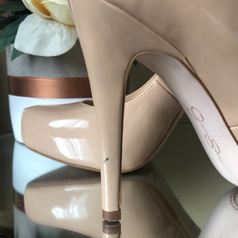 Jessica Simpson Parisah Patent Platform Stiletto Pumps - Picture 3 of 6